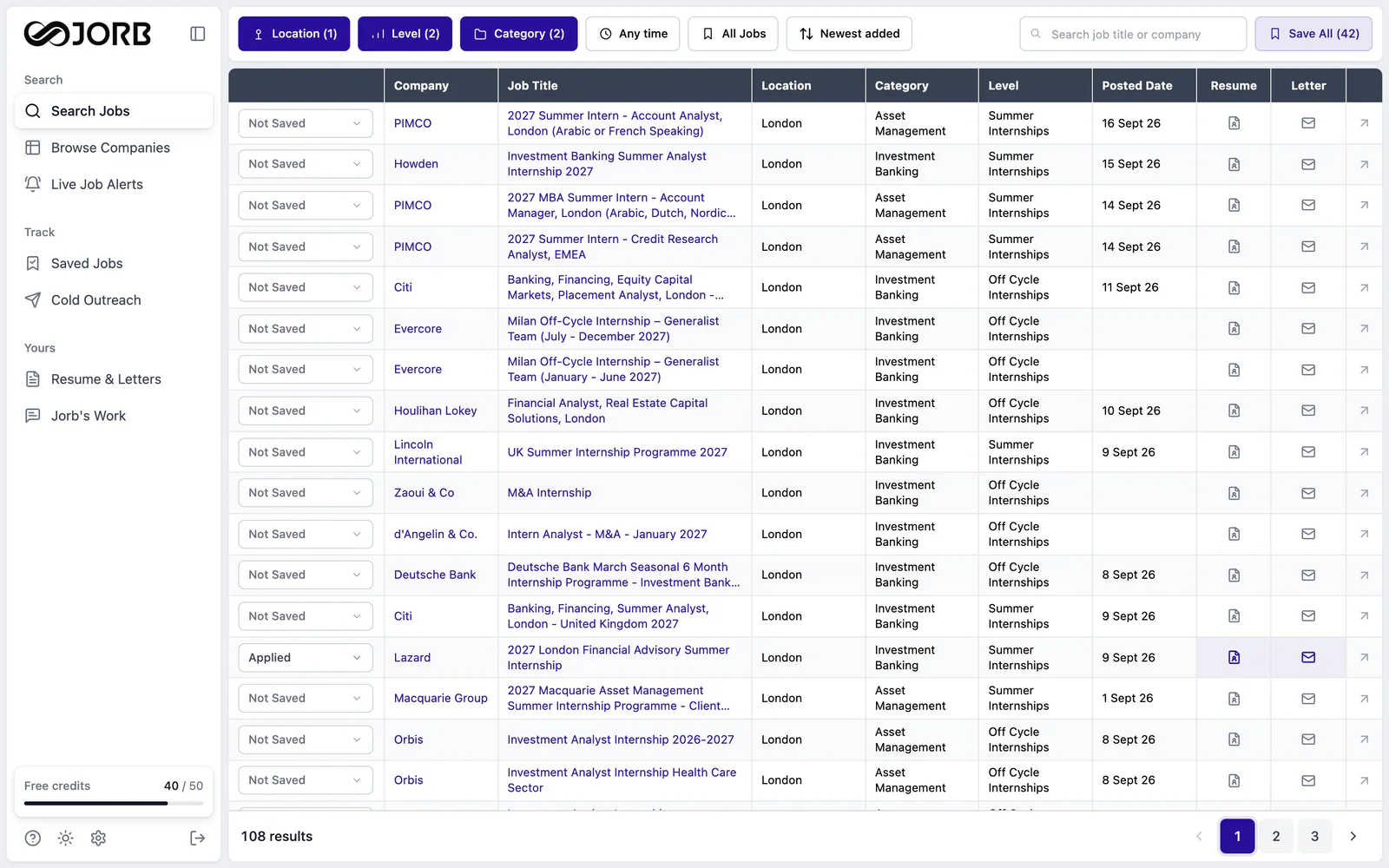 Jorb AI – Search